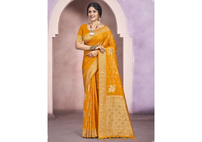 Bunawat Kamdhenu Saree Vol-05 Yellow 2