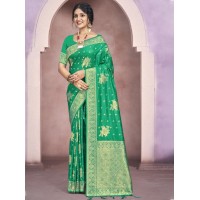 Bunawat Kamdhenu Saree Vol-05 Parrot Green