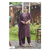 Muskan Vol 06  Premium Vetican Silk Foil Print Suit Maroon