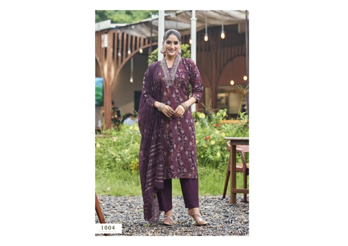 Muskan Vol 06  Premium Vetican Silk Foil Print Suit Maroon