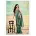 Stavan Nairobi Heavy Weightless With Embroidery Border Digital Blouse Saree Green 2