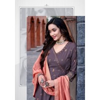 Mittoo Nafiza Rayon Slub Anarkali Suit 