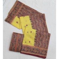 Prajanya RajPath Fabrics Saree Yellow