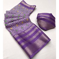 Rajyog Dola Series  Silk Saree Purple