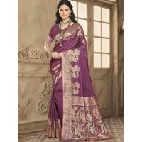 Bunawat Silk Priya Silk Saree Brown