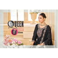 Sitara  Pure Georgette Shimmer Suit Black