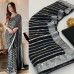 Super Hit Bollywood Blockbuster Sequins Design Georgette Saree Black