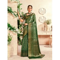 RajPath Fabrics Venkatgiri Silk Saree Green