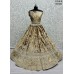 Beautiful Box Pallu Dupatta combine Golden Bridal Velvet Lehenga Choli 