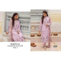 MARIYA B CHIKANKARI COLLECTION VOL-01 PRPLE|MULTI COLOR