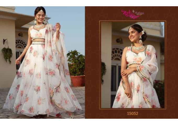  Volume-23 Lehenga Choli White