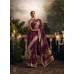 Kimora Radha Rani Pure Dola Silk with Fancy Based Fabric Saree Purple