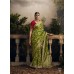 Kimora Radha Rani Pure Dola Silk with Fancy Based Fabric Saree Green 2