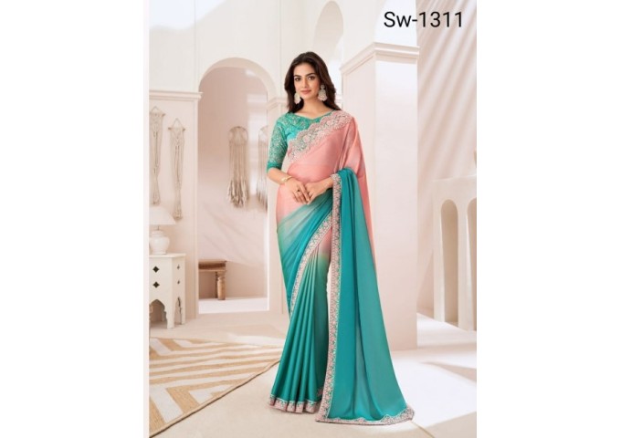 Sandalwood 13th Edition Soft Satin Silk , Fancy Fabric and Bangalori Silk Blouse 1311