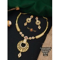 Gold PlatedOne Necklace With Earring 10