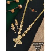 Gold PlatedOne Necklace With Earring 3