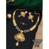 Gold PlatedOne Necklace With Earring 6