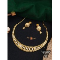 Gold PlatedOne Necklace With Earring 7